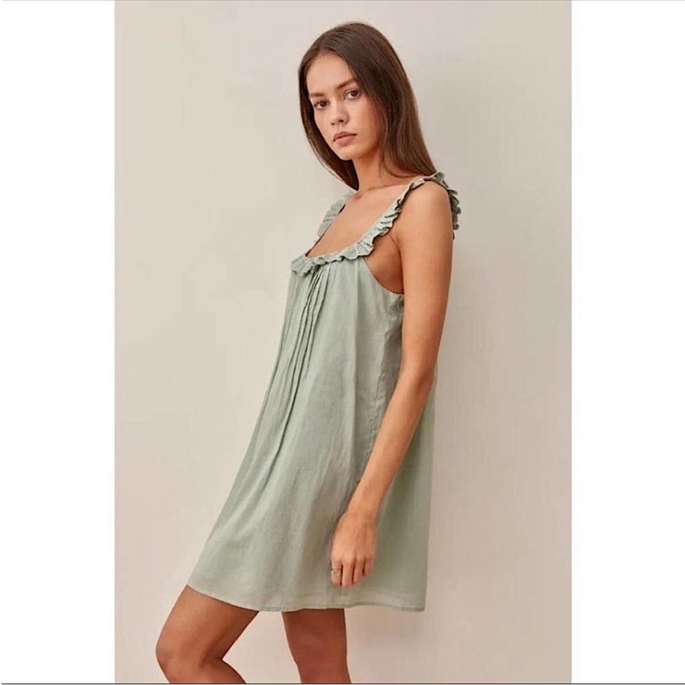 Reformation Tucker Eyelet Mini Dress